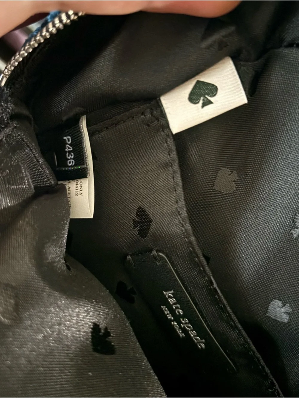 Kate Spade New York Briar Lane quilted crushed velvet mini convertible backpack